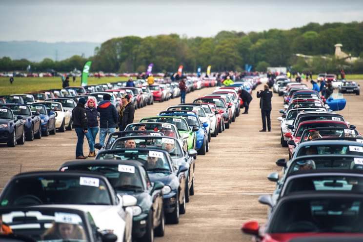 Mazda_UK's tweet image. Were you one of the thousands who attended the largest ever Mazda gathering with the @mx5oc  at Elvington Airfield in North Yorkshire on Sunday April 28? Find your car or tag a friend below. #SpringRally #MX5WR