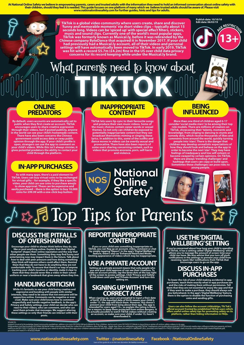 Byron Primary School On Twitter What Parents Need To Know About Tiktok From Our Friends At Natonlinesafety Byron Primary School On Twitter What Parents Need To Know About Tiktok From Our Friends At Natonlinesafety