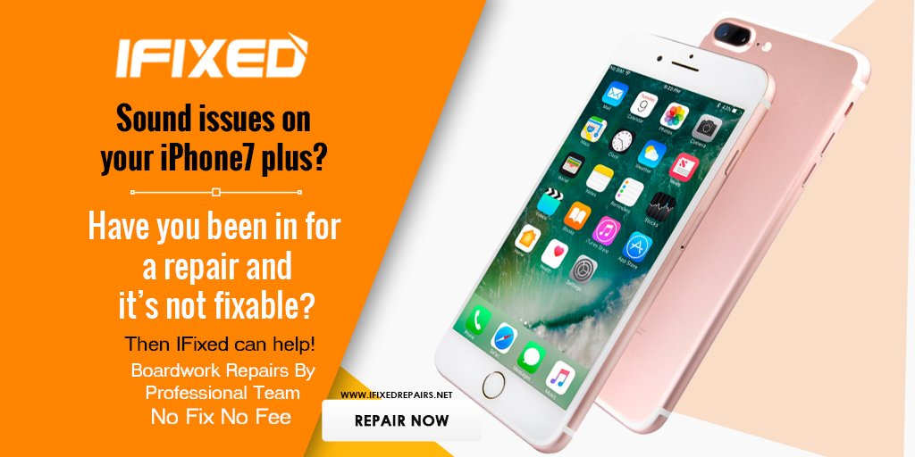 ifixedRepairs's tweet photo. Sound issues on your iPhone 7 plus ?? We can help!
Log on to (link: https://t.co/TTdZJq3cpM) for more information.
#ifixedrepairs #phonerepair #soundrepair #repairshop #allbrands #cellphone #apple #applerepair #applephone #iphone7plus #welwyngardencity #iphone https://t.co/6SBpjkFYoc