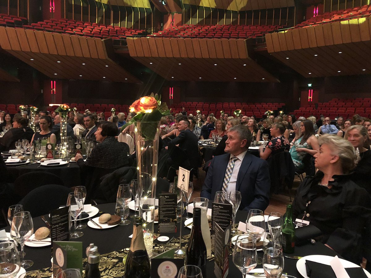 PStorey's tweet photo. Here we go!!! @Fonterra Dairy Woman of the Year event at #DWN19 with @AllflexANZ and @dairy_women #Glitz #Glamour #SequinsAndGumboots #ChristchurchTownHall https://t.co/3ZxzPf0g7Y