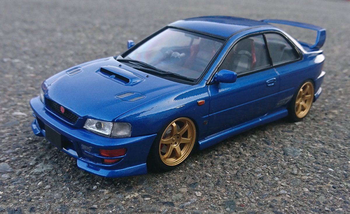 フジミ インプレッサGC8 WRX STI version VIとりあえず完成！ もう少し