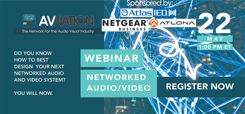 AVNationTV's tweet photo. @Atlas_IED is one of our sponsors for the Networked AV Webinar coming up on May 22. Register now! https://t.co/MnGjX0KTuz https://t.co/yliyDBtz6V