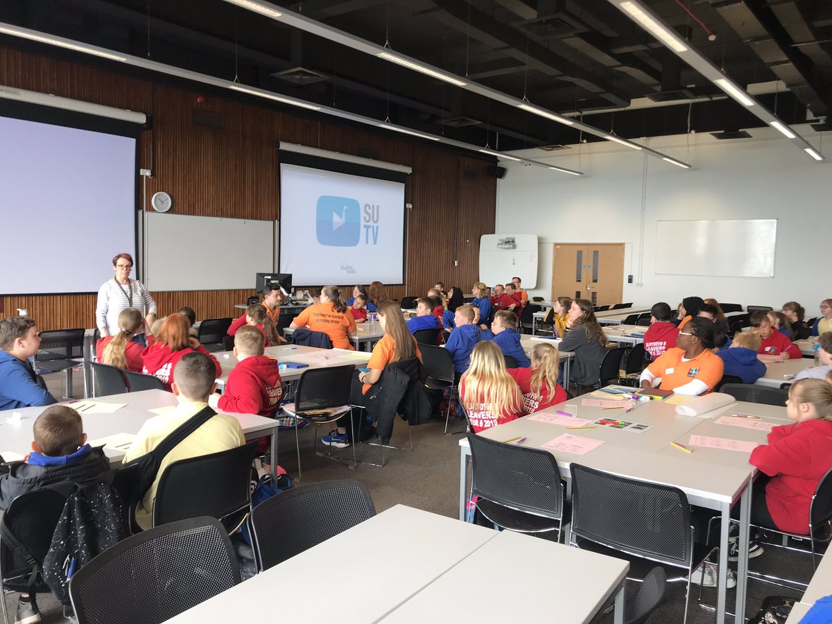 portmeadp's tweet photo. Y5 and 6 are enjoying our Reaching Wider ‘Junior Ace’ Day at Swansea Uni @ReachingWiderSU #pmdpy6 #pmdpy5 https://t.co/zNcdRLevNr