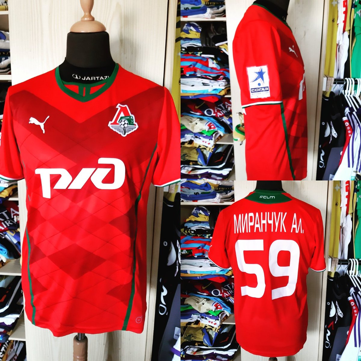 Kris_PTMS's tweet photo. #lokomotivmoscow #Lokomotiv Home 2013-14 #AlekseiMiranchuk #russianpremierleague #russia #matchissue #matchissued #matchwornshirt #matchworn #playerissued #playerissue #playerworn #puma #footballshirt #voetbalshirt #maillotdefoot #fußballtrikot https://t.co/RlUdQCial2
