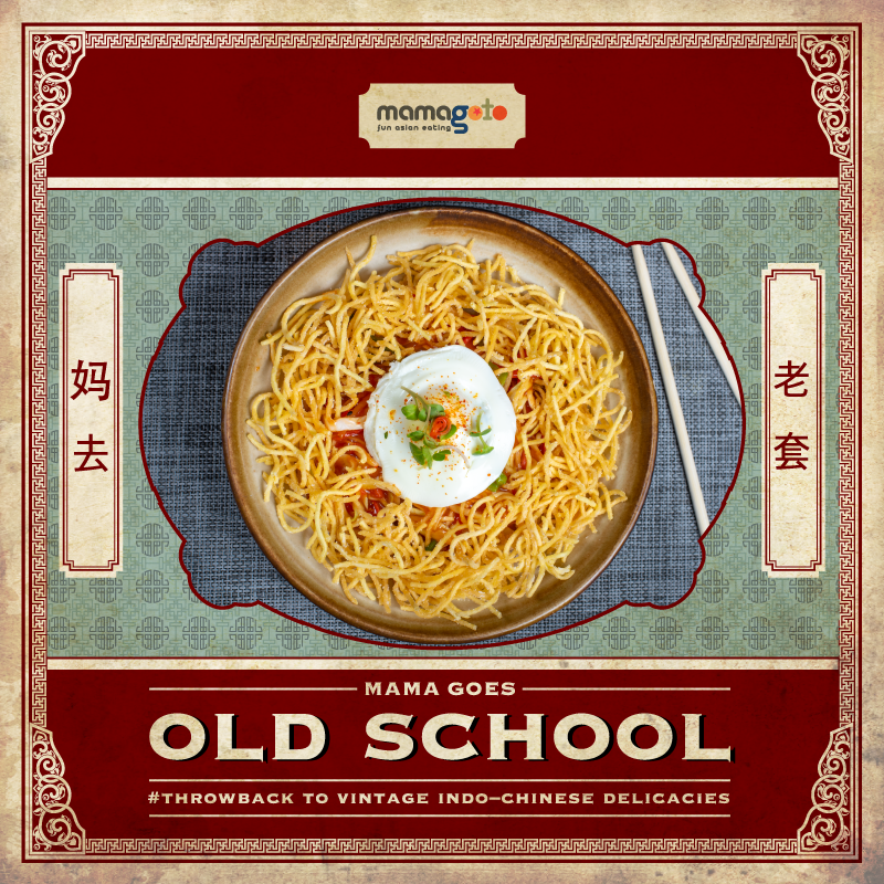 MamagotoFun's tweet photo. If you blinked you may have missed it! Mama's gone Old School! Throwin it back to vintage Indo–Chinese dishes to surprise the palate with delish flavors &amp; make you go gaga! Log onto https://t.co/T4qOD5BNWc… &amp; make a booking today! Available at select outlets! #MamagotoFunAsian https://t.co/y0K02UBmAI