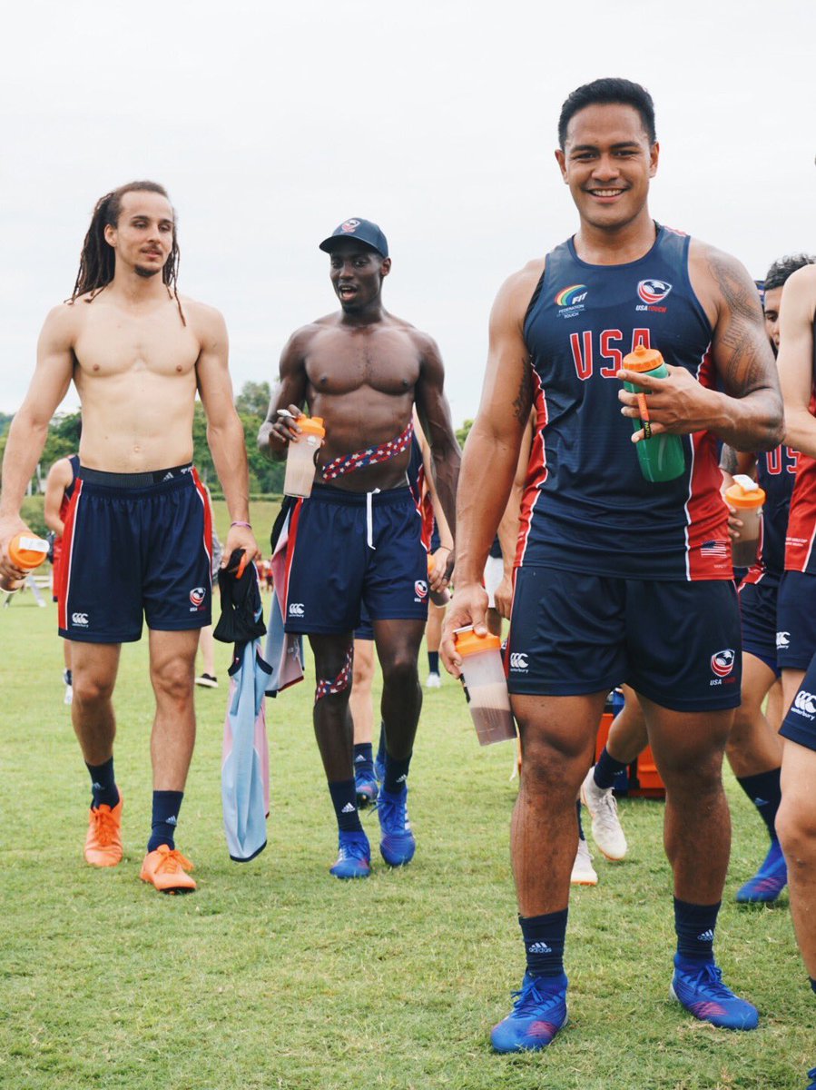 Dan_king888's tweet photo. Happy days for team USA Men’s Open as they managed a fierce comeback from this morning’s loss against the Philippines. USA vs Wales 15-4. @USATouch #twc2019 #AMU2787live2019 https://t.co/XCUtBcw5Iq