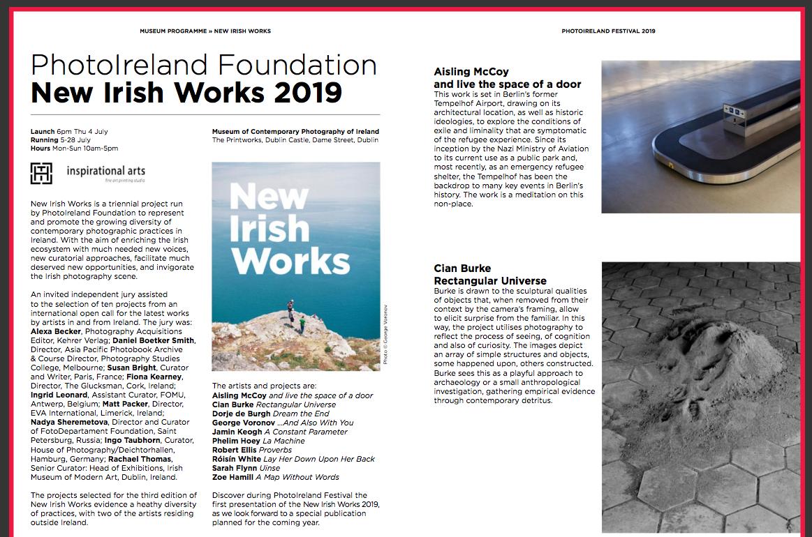 BAPhotoIADT's tweet photo. #PhotoIreland2019 Great to see #Catalogue & #Programme includes @JaminKeogh #CianBurke @static_prevails #DorjeDeBurgh #Graduates & colleague @Fibre_Based & mentions #GradShow2019 Thank you @bohoe #Julia & #Team @PhotoIrelandFST for all the support #Photography #Futures @myIADT https://t.co/UVDZqTUgdZ