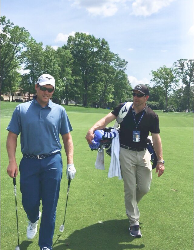drrobbell's tweet photo. I wasn’t caddying, just carrying the bag taking one for the team @MarkCarens or losing a bet- you choose. https://t.co/JOPQTqMk6Q