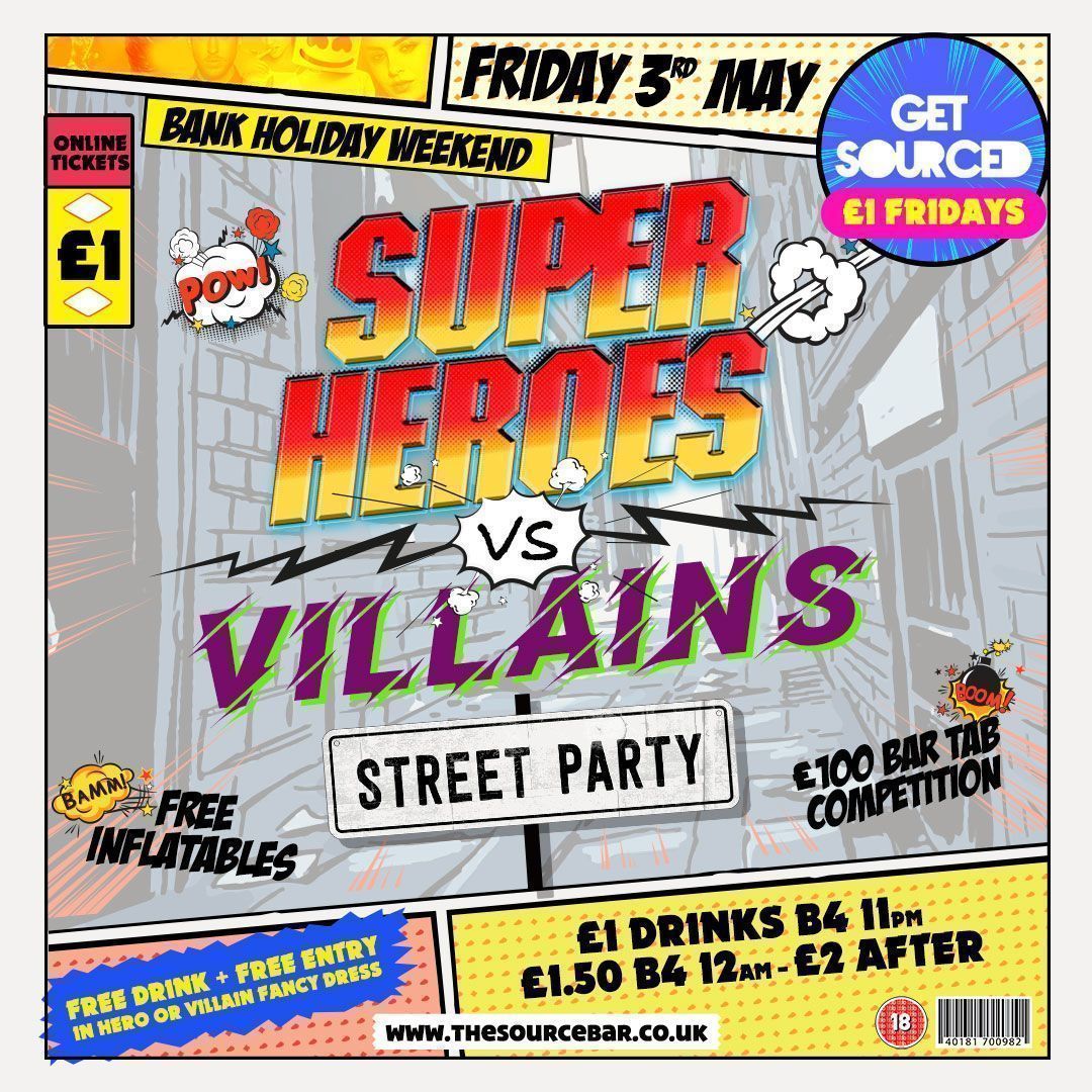 Reality merges with Galaxies in the centre of Maidstones infamous Rose Yard alleyway.

✪FREE ENTRY AND COCKTAIL IF COME DRESSED UP✪
✪BEST DRESSED COMPETTITON✪
✪FREE INFLATABLES &amp; MASKS✪

£1 DRINKS B4 11PM, £1.50 BETWEEN 11PM-12AM &amp; £2 AFTER ALL NIGHT AT GET SOURCED 🍻