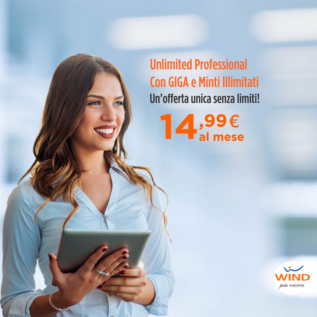 TelefoniaMI's tweet photo. 📲Hai la partita IVA? c'è UNLIMITED PROFESSIONAL!
📌GIGA Illimitati in Italia-10 GIGA in #UE
📌Minuti Illimitati -500 SMS
📌 20 min per INTZ calls 14,99€ al mese! 
Offerte dedicate ai possessori di #PartitaIVA #pmi #Affari #startup #business #SIM
Info su https://t.co/UxbWPUCdT1 https://t.co/5ESUFpxhle