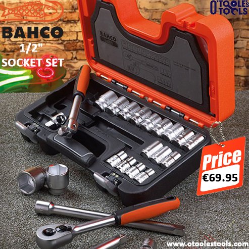 Bahco 1/2" Socket Set  bit.ly/2VdarWE