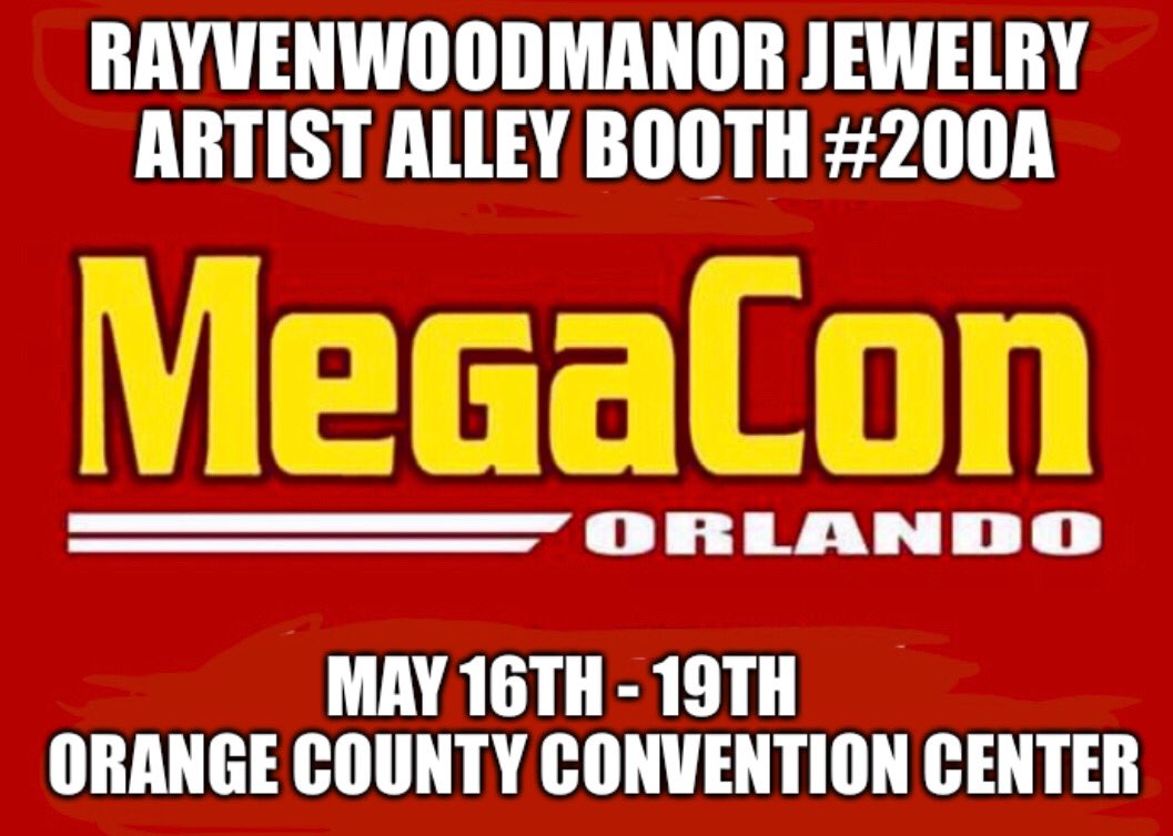 Rayvenwoodmanor's tweet image. Come check out Rayvenwoodmanor Jewelry ⁦@MegaConOrlando⁩ in #artistalley #megacon #megaconvention #megacon2019 #rayvenwoodmanor #handmadejewelry #cosplay #steampunk #original #asseenontv #megaconorlando