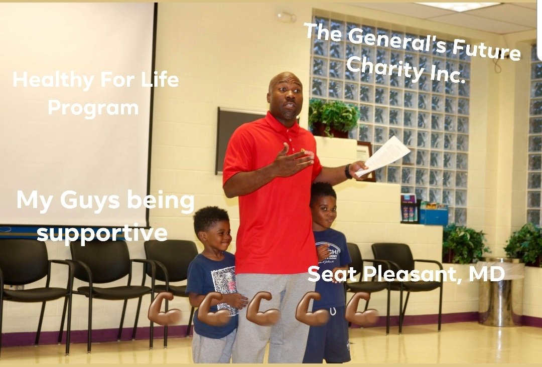 generalsfuture's tweet photo. Free Healthy for Life Program in Seat Pleasant hosted by @generalsfuture and @cityofseatpleasant at Seat Pleasant Activity Center. Session 2 on May 9th from 6:30pm-7:30pm. Email us at generalsfuture@gmail.com to RSVP. https://t.co/UGkJdUuEj3