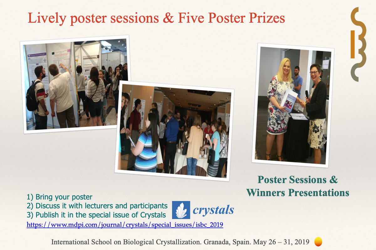 ISBC Granada 2019   A wonderful experience in Granada. With the support of <a href="/Crystals_MDPI/">Crystals MDPI</a>
