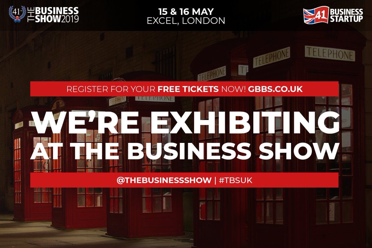 Come and have a chat with us at the Business Show. Grab your tickets. #tbsuk