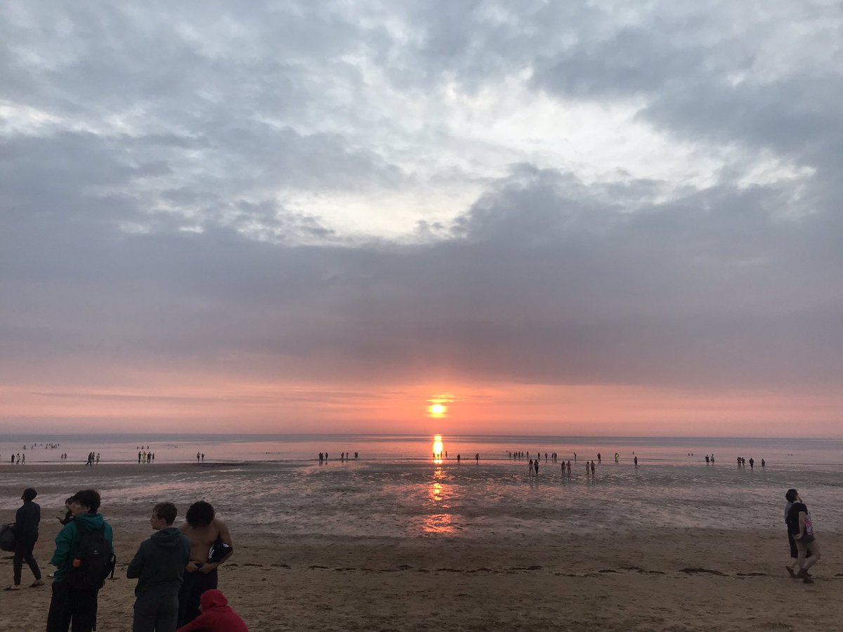 CelesteKellock's tweet photo. An amazing morning doing the #MayDip at #sunrise. Proud of my step team for getting involved - what a great way to get in some early morning steps for the @step_count challenge! What a glorious place to work @univofstandrews . https://t.co/yVKEyYBjLJ