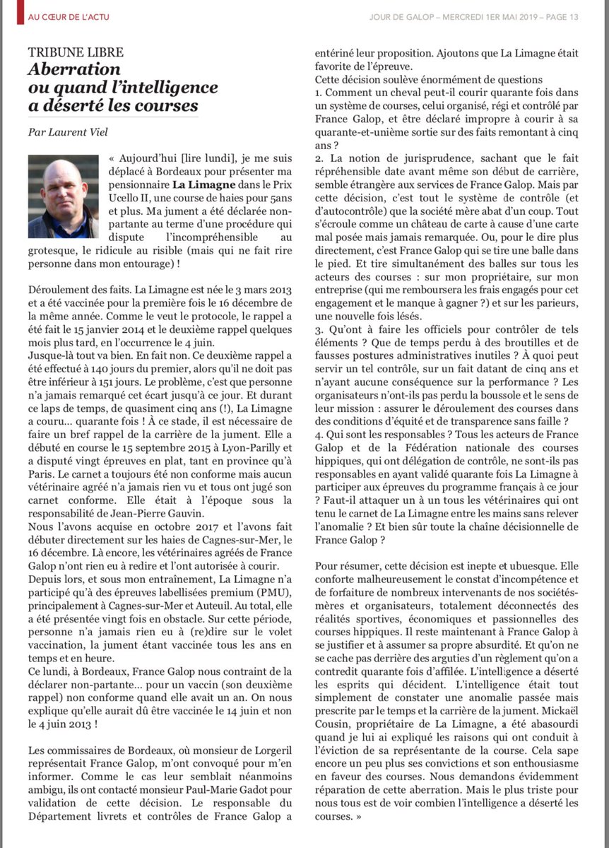 Association des Entraineurs de Galop tweet media