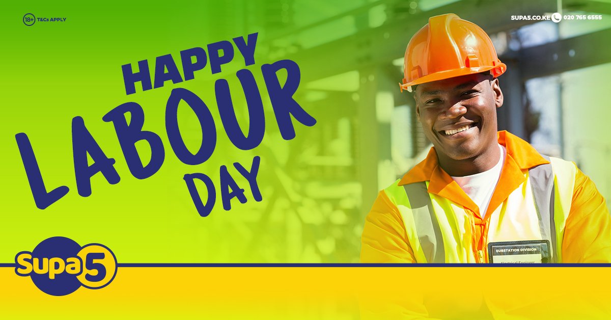 Supa5K's tweet photo. Happy Labour Day Everyone.

#Supa5 #LabourDay https://t.co/18Q5jx3TKH