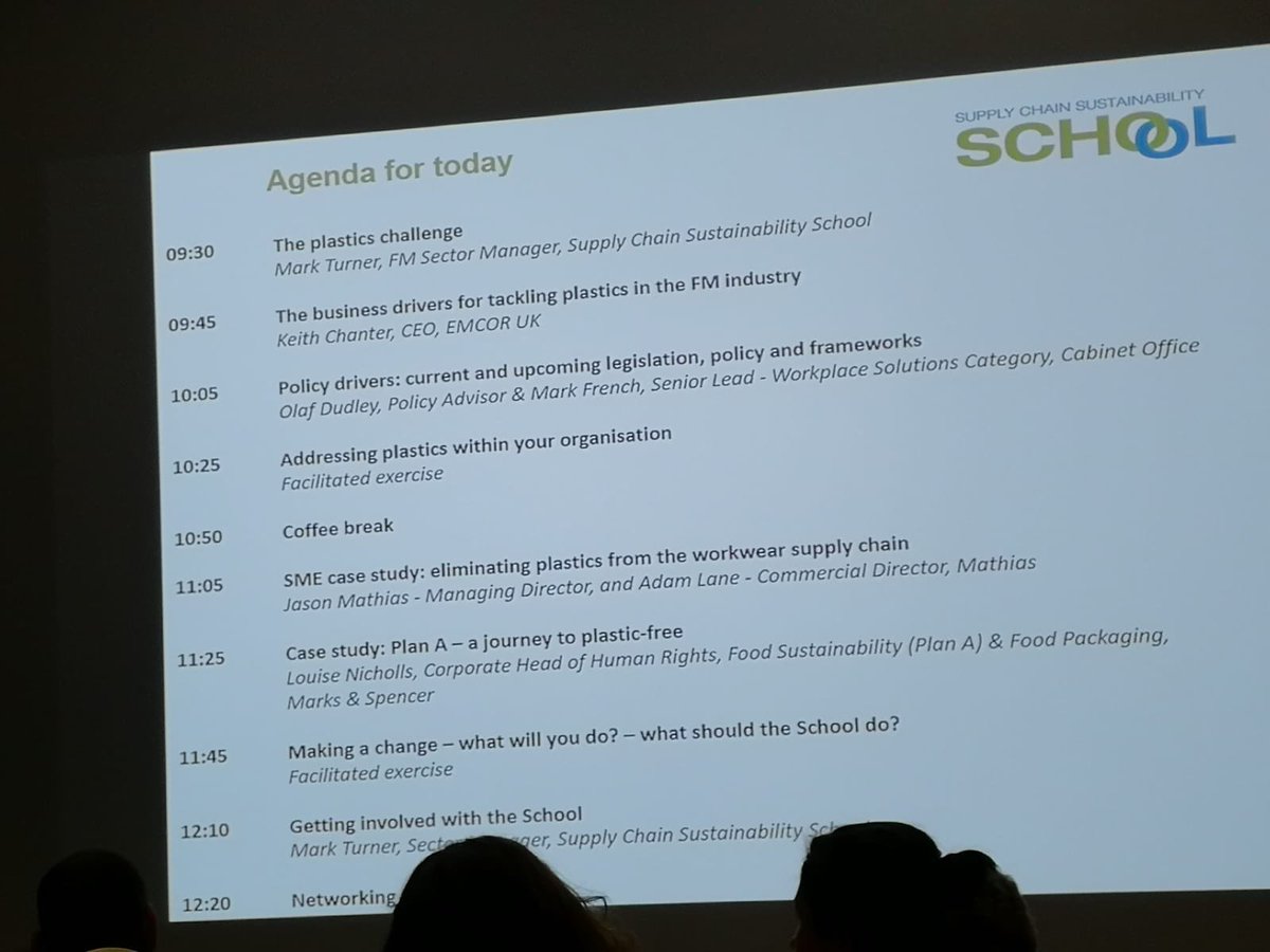 LauraMayhewM's tweet photo. Looking forward to today’s presentations and discussions at the ‘Reducing and managing plastic waste’ event hosted by the @SupplyCSSchool #SCSDay https://t.co/8wL6zDXUKO