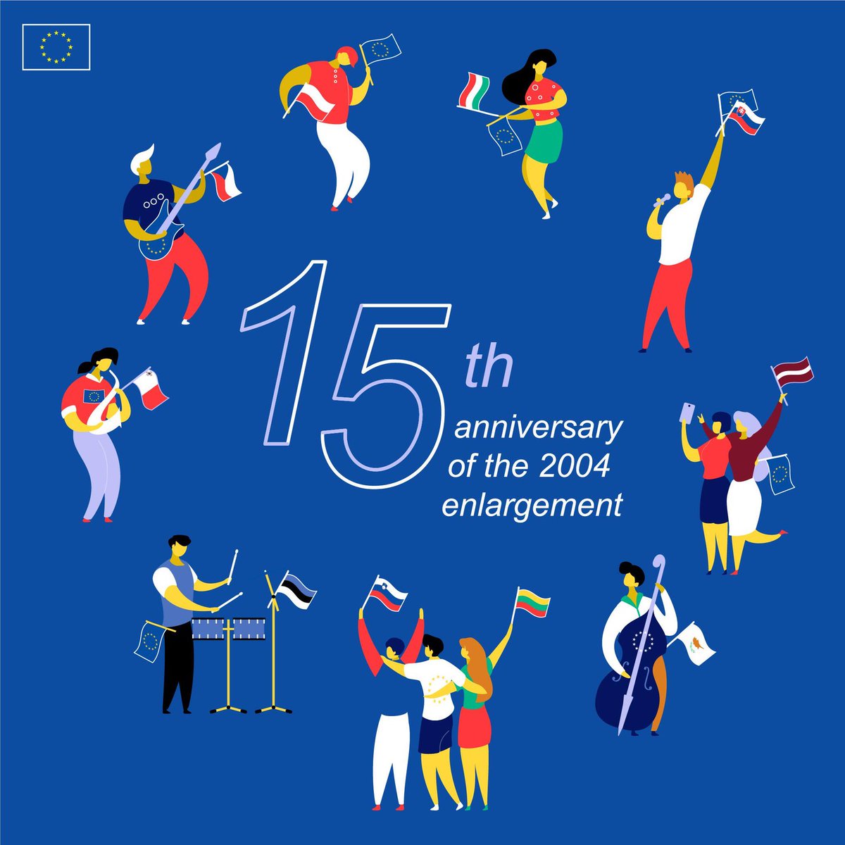 15 years ago on this day 10 countries took their rightful place in the heart of our Union. We seized the unique moment and reconciled Europe’s history with our geography. I remain an ardent fan of #EUenlargement 🇪🇺.

🇨🇿 🇨🇾 🇱🇹 🇸🇰 🇸🇮 🇭🇺 🇪🇪 🇲🇹 🇵🇱 🇱🇻