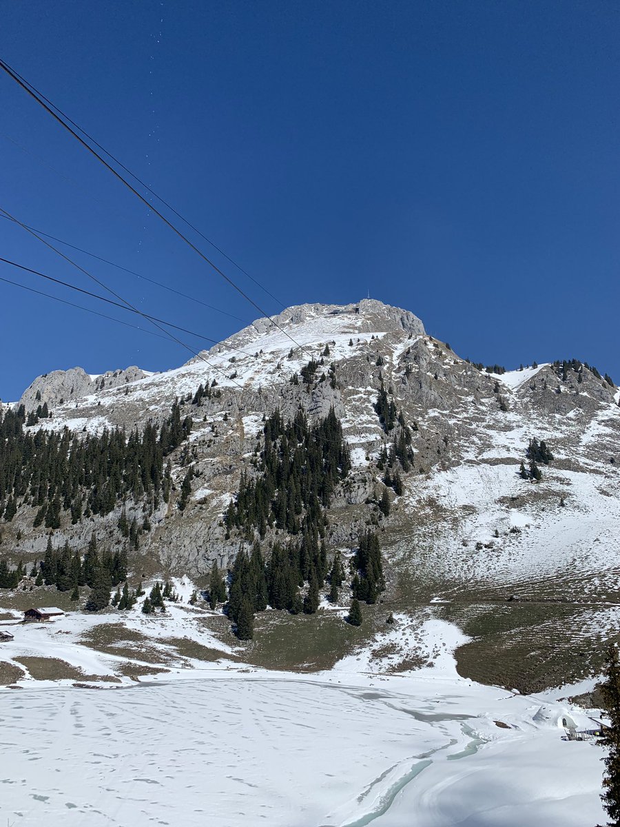 On our way to Stockhorn for the speaker excursion #uphillconf