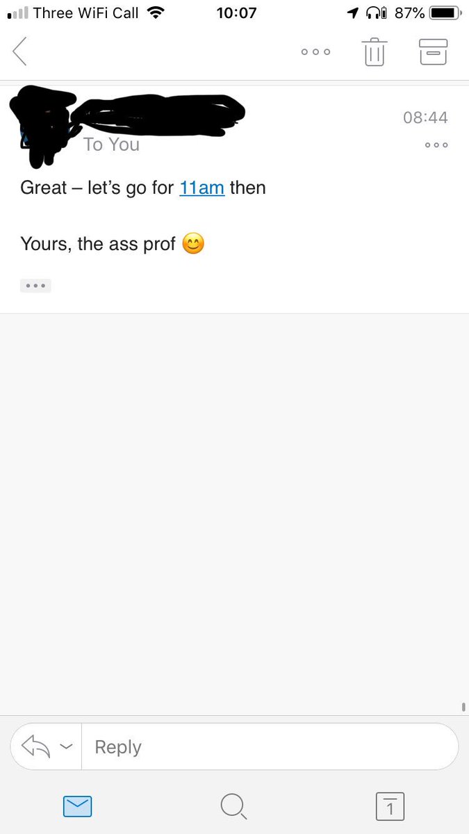 Maxi_Macki's tweet photo. I donโt know why this has tickled me QUITE so much but when someone gets promoted to an Associate Professor it lends itself to some really great abbreviations #AssProf ๐ ๐จโ๐ซ https://t.co/HvGRK44yZX