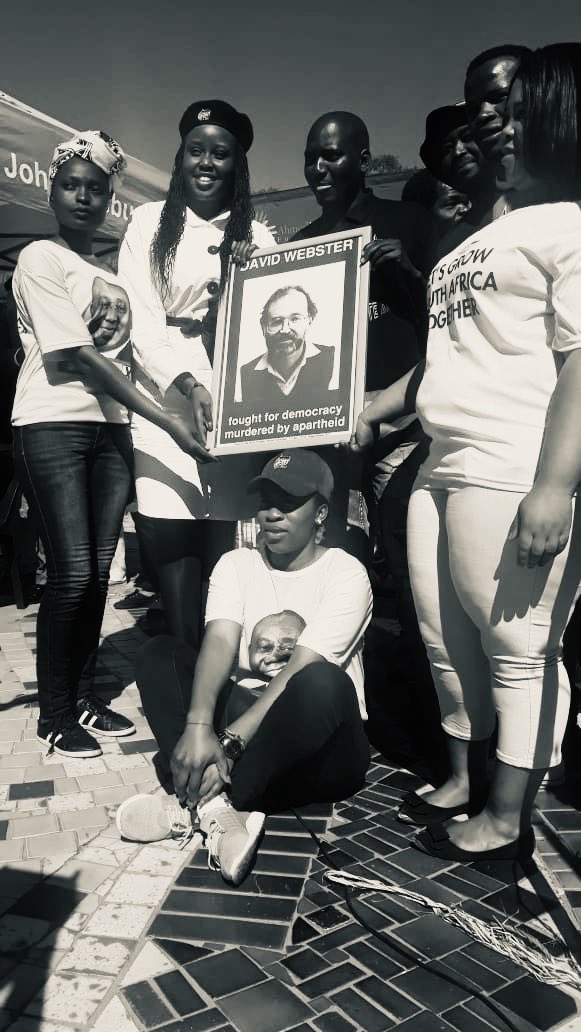 VisitConHill's tweet image. Handing over of the baton to the youth &amp;amp; future leaders of SA. The Ahmed Kathrada Foundation gathered at the symbolic David Webster Park in Troyeville to commemorate the iconic life of David Webster &amp;amp; to honor the stand he took against apartheid during the struggle. #DavidWebster