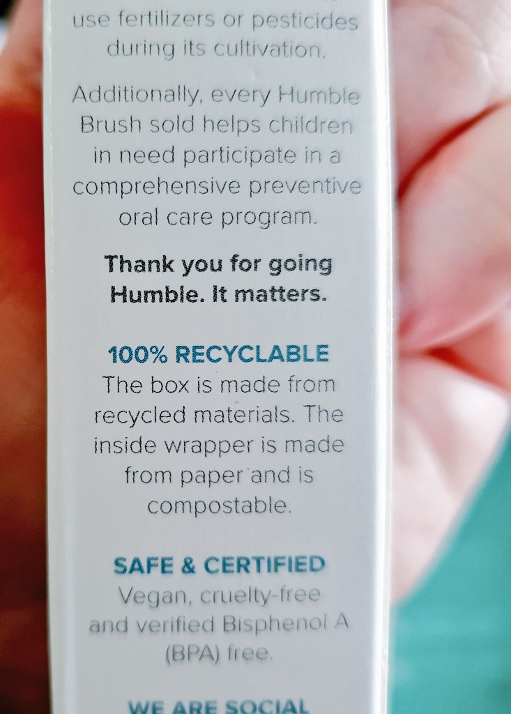 katescomfy's tweet photo. "Never believe that a few caring people can't change the world. For, indeed, that's all who ever have." ~ #Gohumble #humblebrush
changed to bamboo for my toothbrush! Keeping my plastic one for my art and crafting ♥ https://t.co/YGcwBelwBt