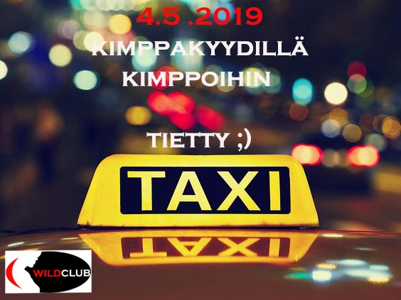 VilliIra's tweet photo. Yksi hyvä saapumisvaiuhtoehto on kimppataksi. Kimppakyydillä kimppoihin! 😀 https://t.co/XrCHHEVMUI