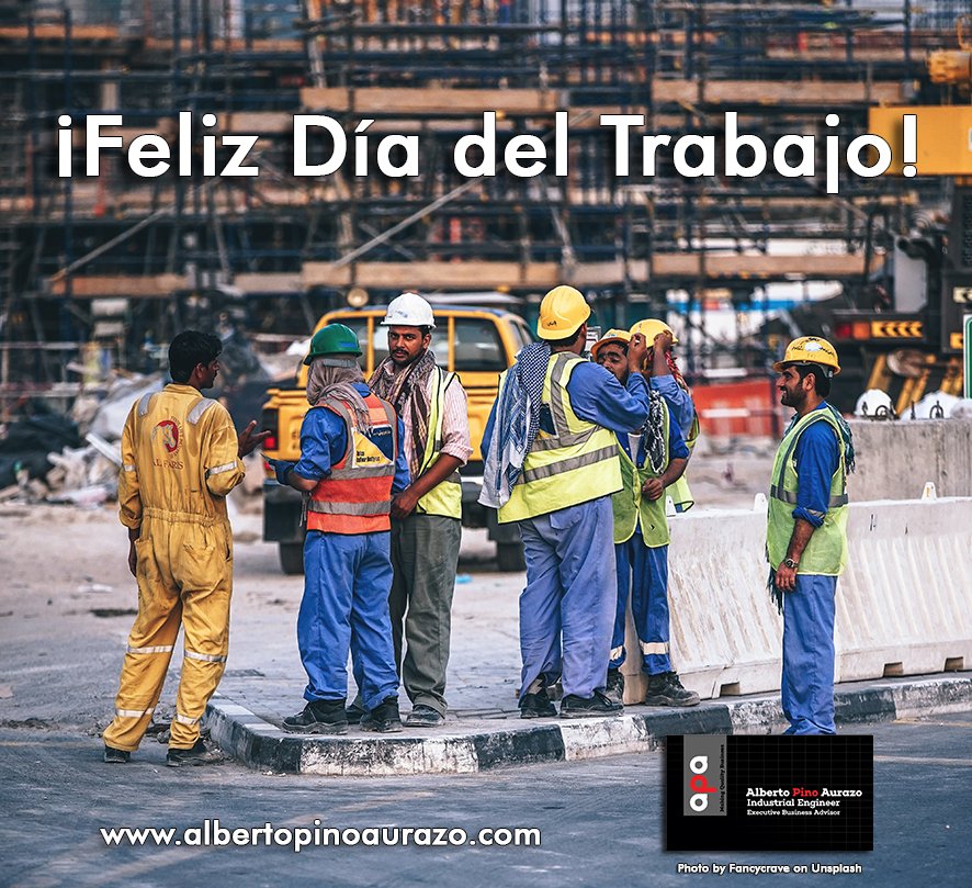 Alberto_pino's tweet photo. Gracias al trabajo de millones de personas tenemos un mundo mejor, para ellos mi especial reconocimiento.
¡Feliz Día del Trabajo!
Thanks to the work of millions of people we have a better world, for them my special recognition.
Happy Labor Day!
#Pymes #Work #albertopinoengineer https://t.co/YT17BkUX40