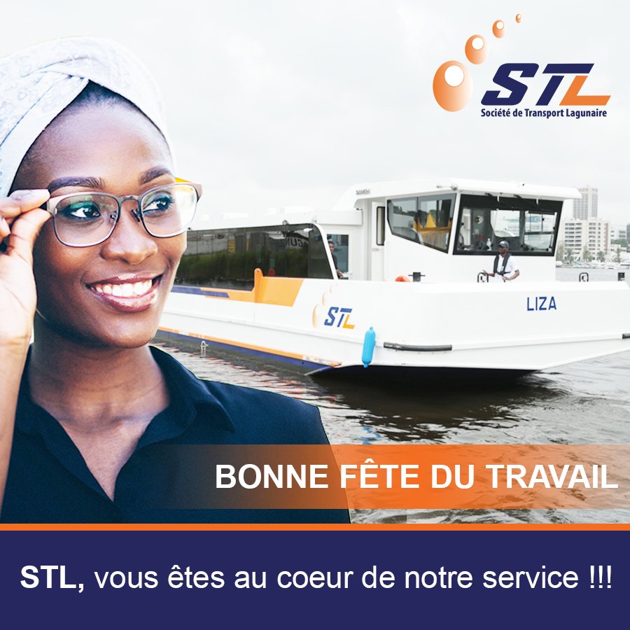 STL_ABIDJAN's tweet photo. Un joli mois de Mai qui commence ,
L’équipe de STL , travaille à toujours vous donner du sourire par des déplacements aisés 
Bonne Fête du Travail à Toutes et à Tous 
#STL, Vous êtes au cœur de notre service https://t.co/vHtwlB6e4Y