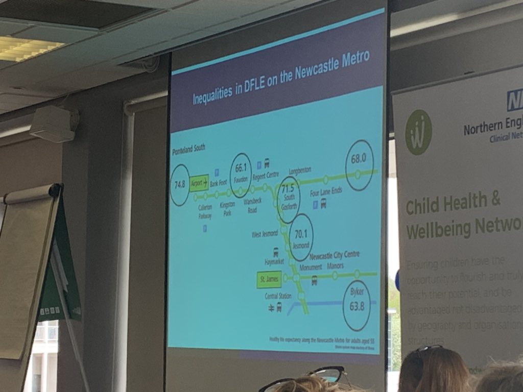 DanJacksonNHS's tweet photo. Striking life expectancy statistics from Prof Judith Rankin of @NclUni_IHS #NEChildren #VoiceOfTheChild /cc @john_tomaney https://t.co/tWeGA4kYVj