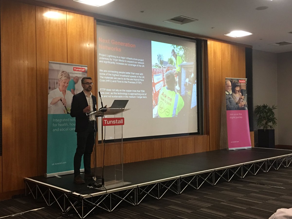 Presentations from <a href="/BTBusiness/">BT Business</a> and <a href="/vmbusiness/">Virgin Media Business</a> today at <a href="/TunstallHealth/">Tunstall Healthcare</a> digital journey roadshow in #COVENTRY. Hearing about plans for the digital transition and how the future starts now #digitalroadshow19