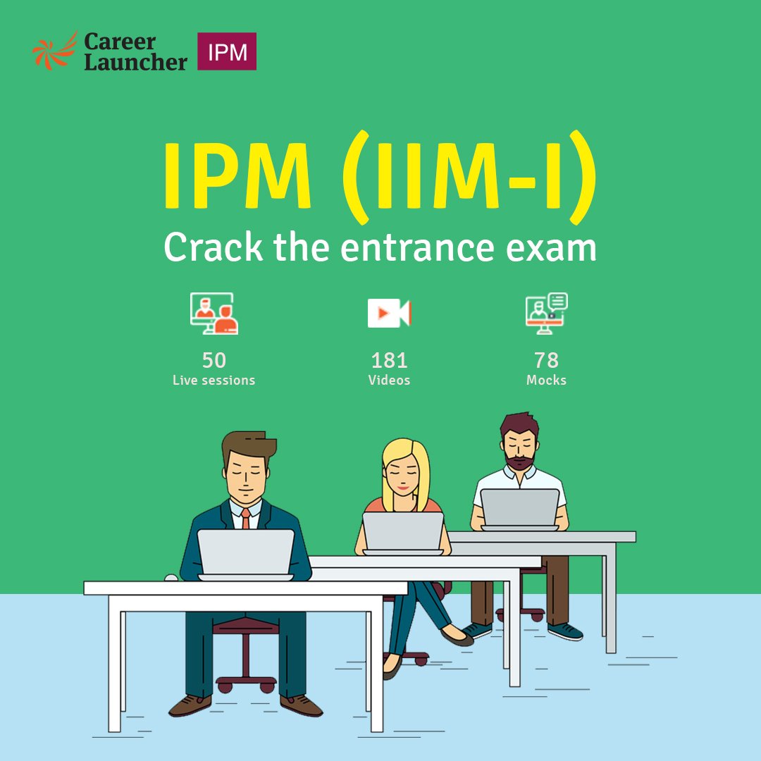 careerlauncher's tweet photo. Aiming to clear IIM Indoreโs #IPMAT2019?
Join IPM Online Coaching program. Attend sessions from home. Save time & money!
Join now @ https://t.co/YJ5oK9Kcxn
#CL4IPM #IIMIndore #IPM https://t.co/UkfAy2KE4u