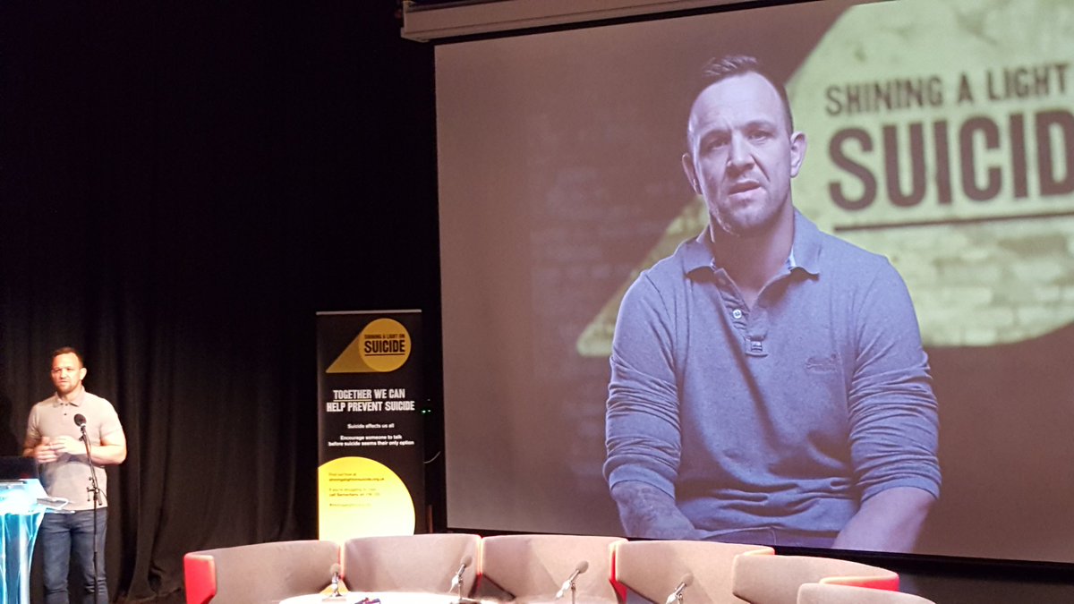 JBodnarec's tweet photo. @GMMH_NHS https://t.co/mhOanxxHVG
Listening to Danny Sculthorpe former England Rugby League player talk about his own experiences that led him to contemplate  suicide. https://t.co/bvjJzjSoz6