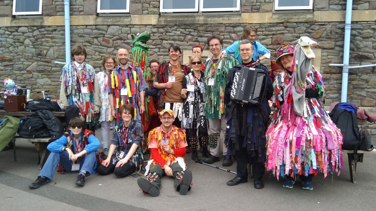 We've been morris dancing at schools...
#MayDayMorris