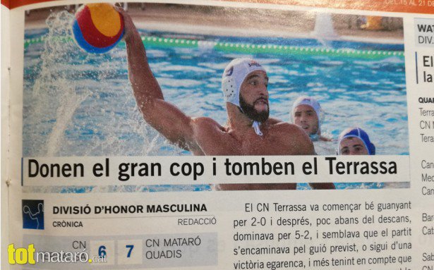 totmataro's tweet photo. 🤽‍♂️ REPORTATGE: El llarg idil·li del Quadis @cnmataro amb el "play-off" de la Divisió d'Honor de waterpolo.
➡️ https://t.co/Z8Seq8Ko6e https://t.co/184mGshz0f