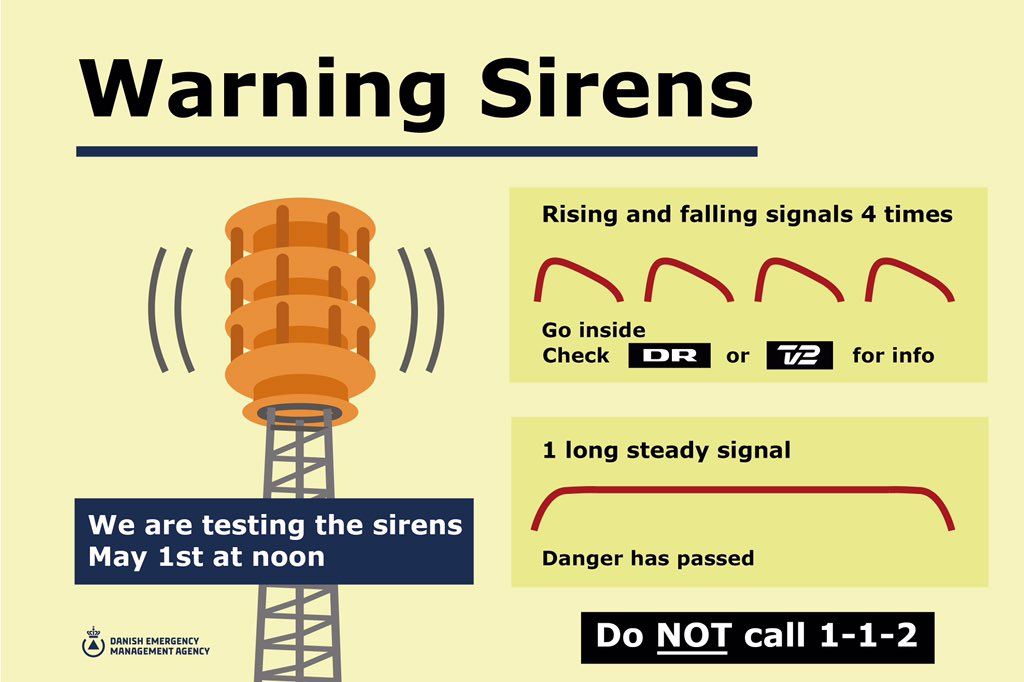 Can you hear the sirens? Don’t worry! It’s just the yearly test, which we conduct to make sure the siren warning system works: brs.dk/eng/operations…