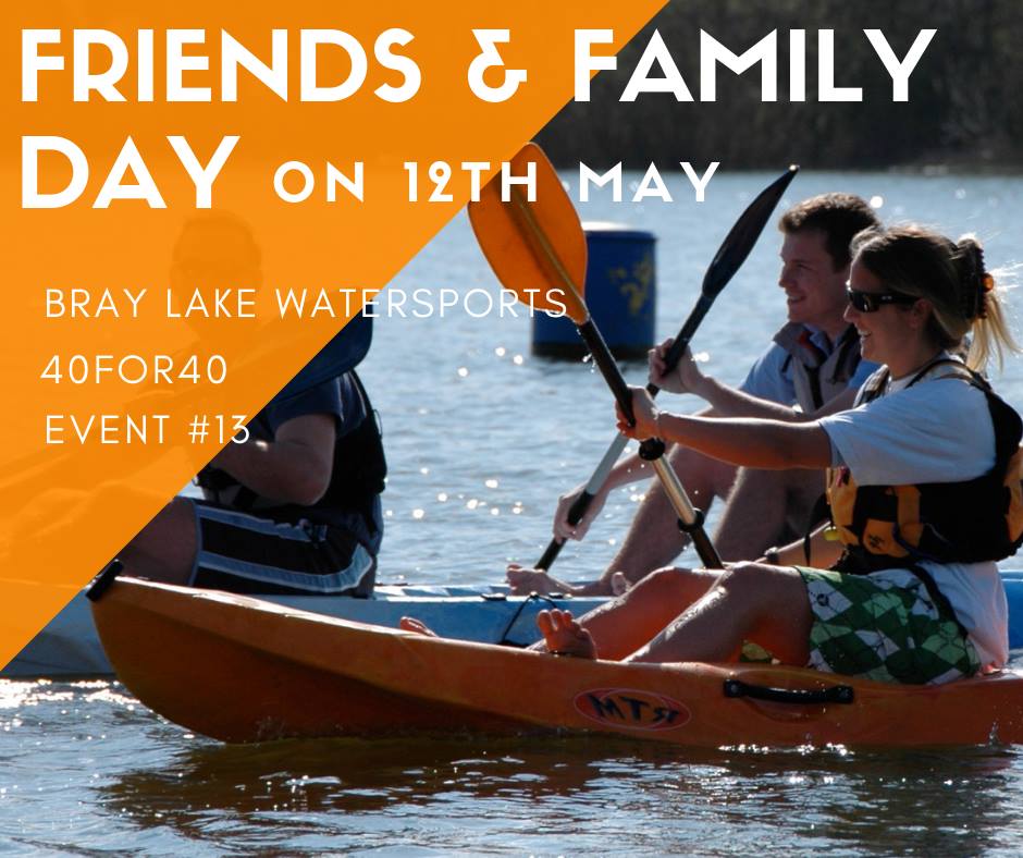 Come along to FRIENDS AND FAMILY DAY at Bray Lake Watersports on the 12th May and experience lots of fun filled activities, something for everyone to enjoy!  A wonderful opportunity to try something new and have fun!  #braylake #braylakewatersports #berkshire #windsor #sup #supuk