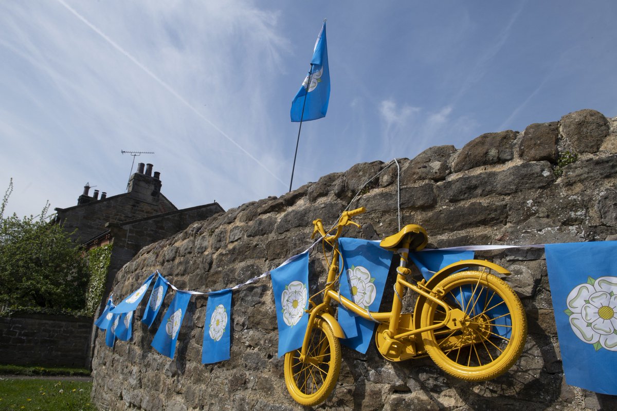 northyorksc's tweet photo. It's starting to look very yellow and blue in #NorthYorkshire.  💙💛 

Our towns and villages are doing a great job of decorating for the @letouryorkshire.  😀👏👏

Tag us in your photos to show us how you're welcoming the tour.

#TourdeYorkshire #TdY #WTdY #TourdeYorkshire2019 https://t.co/D6kygpJqbM