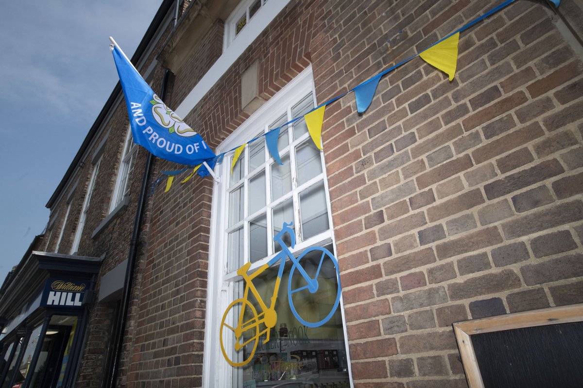 northyorksc's tweet photo. It's starting to look very yellow and blue in #NorthYorkshire.  💙💛 

Our towns and villages are doing a great job of decorating for the @letouryorkshire.  😀👏👏

Tag us in your photos to show us how you're welcoming the tour.

#TourdeYorkshire #TdY #WTdY #TourdeYorkshire2019 https://t.co/D6kygpJqbM