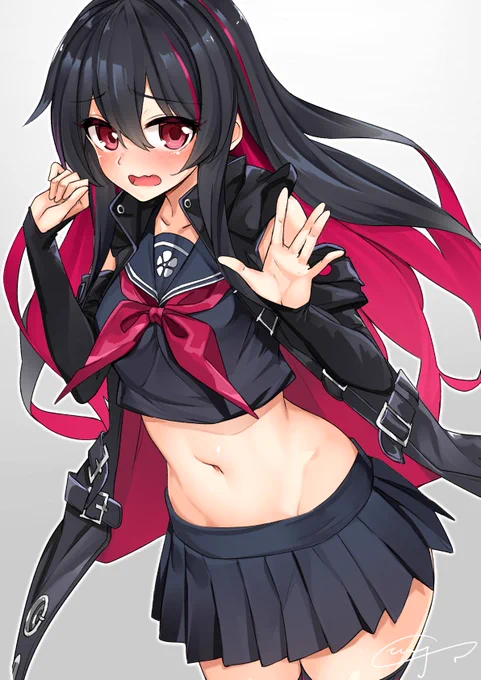 魔女兵器のレンちゃんかわいすぎるのでラクガキ。他の衣装も隙を見て描きたい… #魔女兵器 
