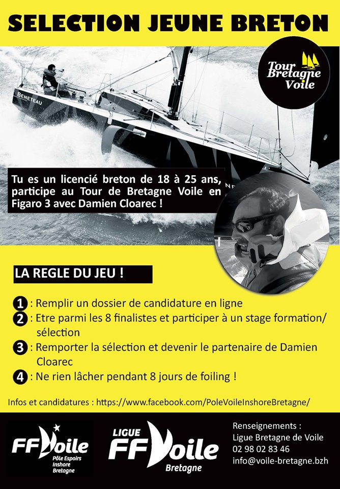 Candidature pour sélection Jeune Breton(ne) pour <a href="/TBVOILE/">TOUR BRETAGNE VOILE</a> #PôleEspoirsInshore @LBretagneVoile bientôt sur page facebook #PôleEspoirsInshoreBretagne <a href="/FFVoile/">FFVoile</a>
