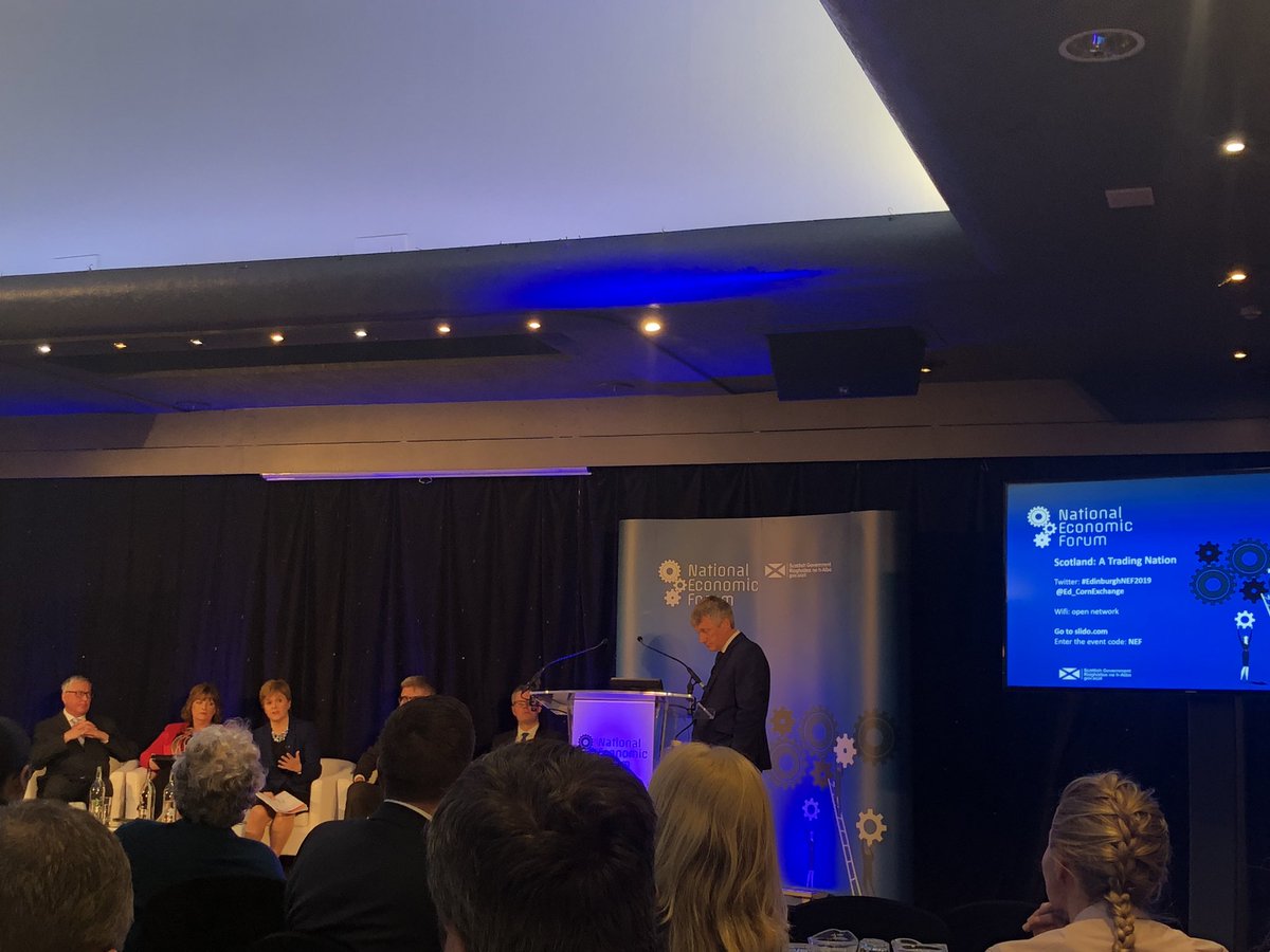 nathalieagnew's tweet photo. Questions at the #EdinburghNEF2019 open from @WEScotland ambassador Jo Chidley @BeautyKitchen - FM responds that supporting women in business in Scotland has potential to make a huge different to GDP #balancingforbetter https://t.co/AZy2G3UNzS