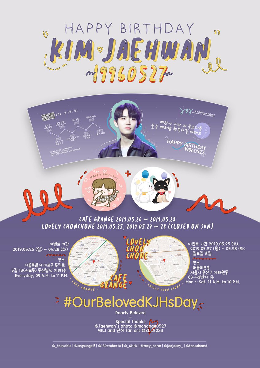 DearlyB_KJH's tweet image. 🍃 𝗛𝗮𝗽𝗽𝘆 𝗝𝗮𝗲𝗵𝘄𝗮𝗻’𝘀 𝗗𝗮𝘆 🍃
⠀⠀𝘊𝘶𝘱 𝘩𝘰𝘭𝘥𝘦𝘳 𝘦𝘷𝘦𝘯𝘵

➖

김재환 24번째 생일 맞이하여 축하합시다 🎉

많은 참여 부탁드리고 사진 많이 공유해 주세요~

#OurBelovedKJHsDay
#생일축환해

➖

@monange0527 &amp;amp; @ZLL2033
감사합니다 🌈

#KIMJAEHWAN #김재환 #คิมแจฮวาน