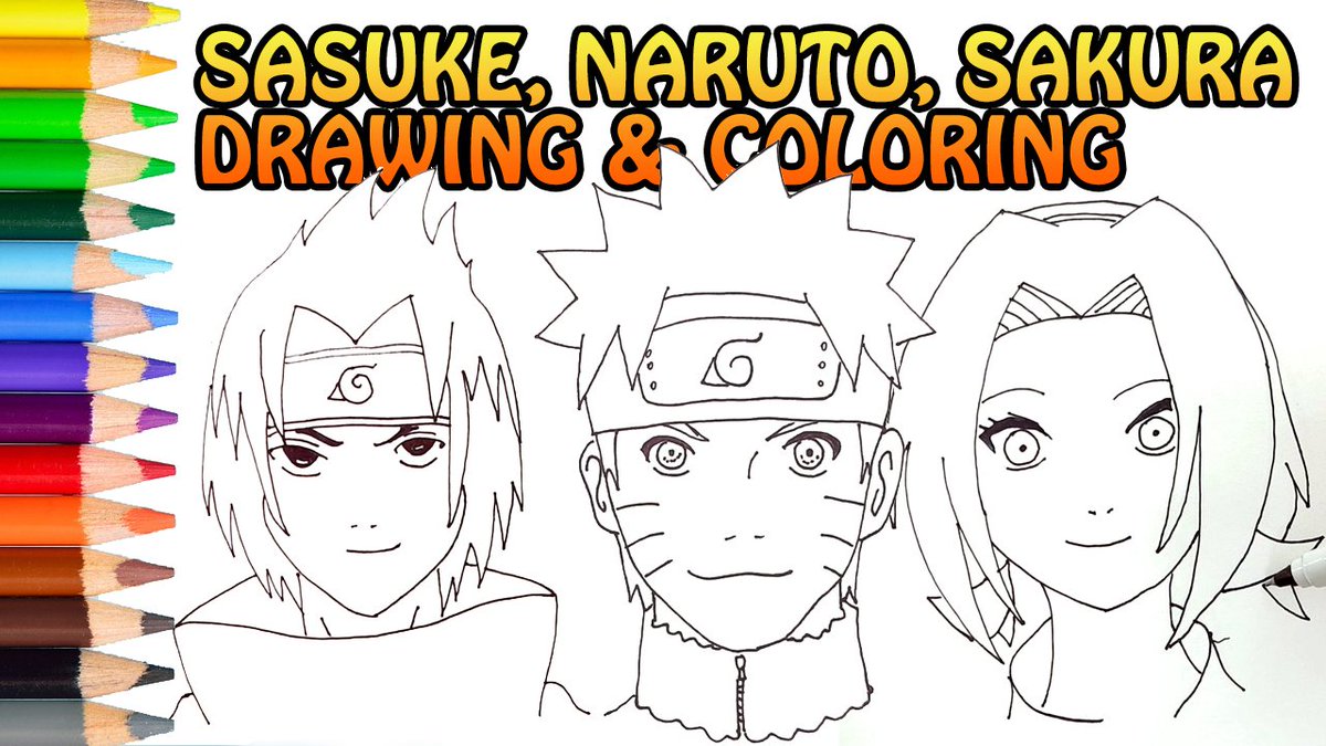 DRAWING, NARUTO, SASUKE, SAKURA