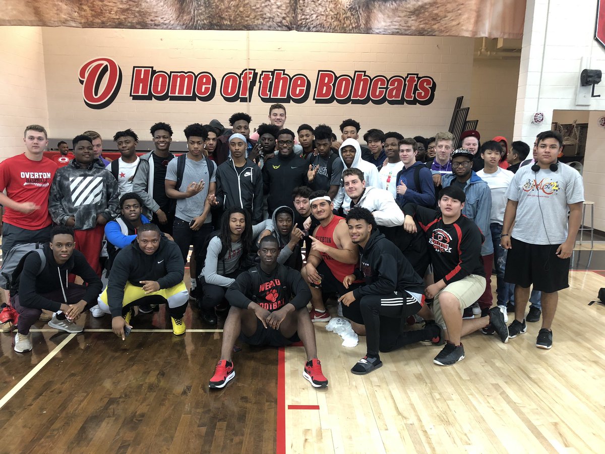 Can’t thank <a href="/UAmadi7_/">Ugo Amadi</a> enough for coming out and talking to our guys this morning! True example of a player with character, work ethic, and humility! Good luck in Seattle! #GATA #BobcatPride #OTown