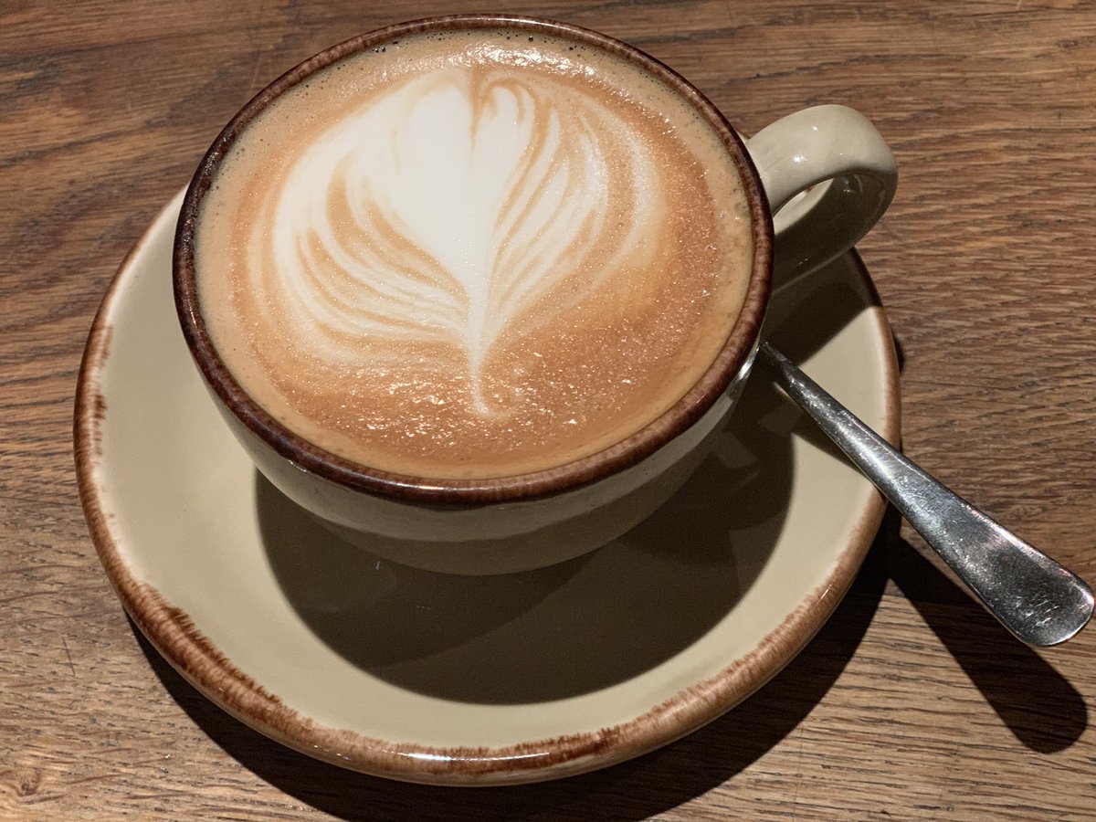 SaltYardGroup's tweet photo. The coffee training went well @EmberYard yesterday. Let’s see what coffee designs we can expect @operatavernldn @SaltYardLdn in coming days? #UKCoffeeWeek #bestcoffee #nationalcoffeeweek https://t.co/4aIrK4e1WG