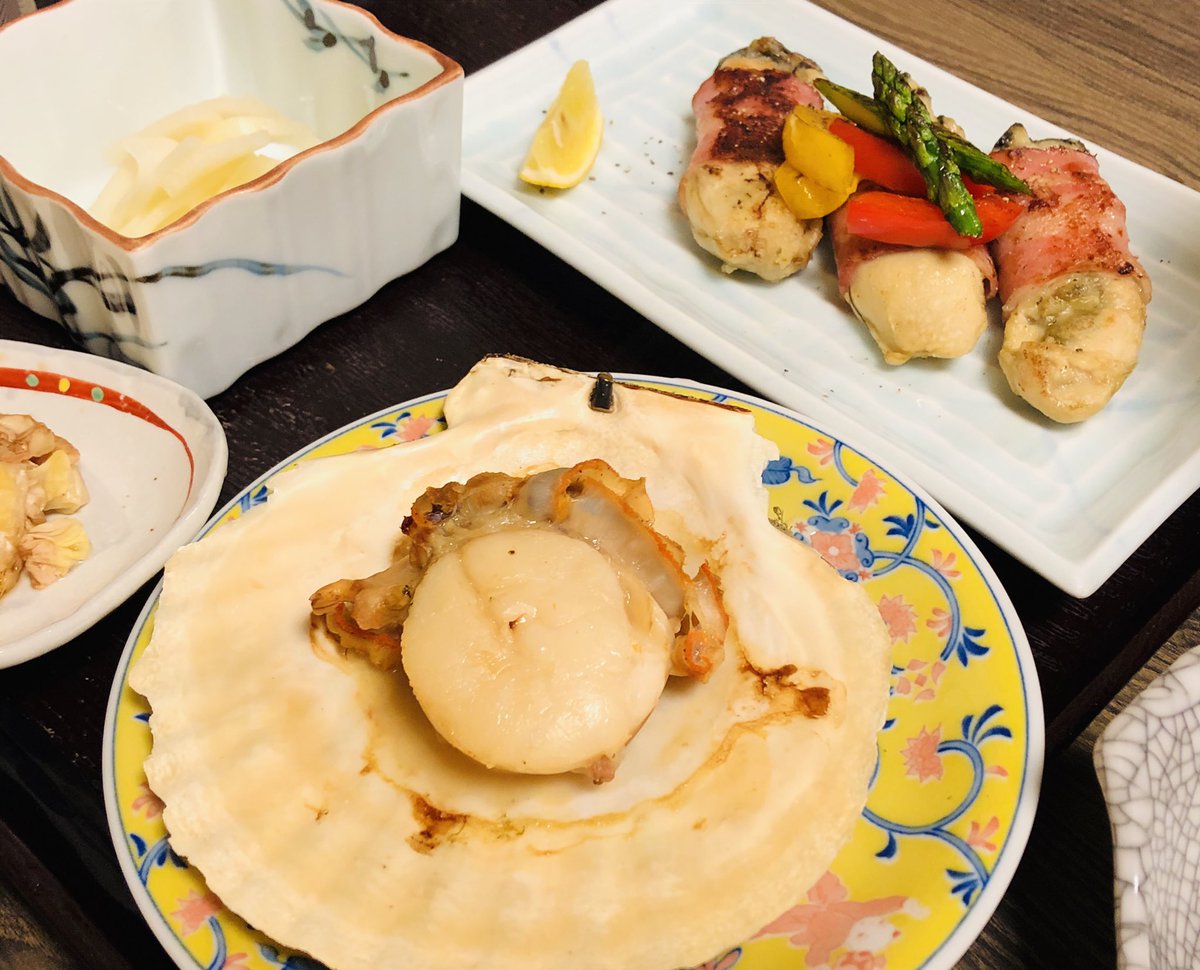 SATOInn's tweet photo. Grilled scallop! Bon appétit!!!

#SatoInn
¥6,500+tax with 2 meals

#Iwate #Otuchi https://t.co/WEtWdcDmup