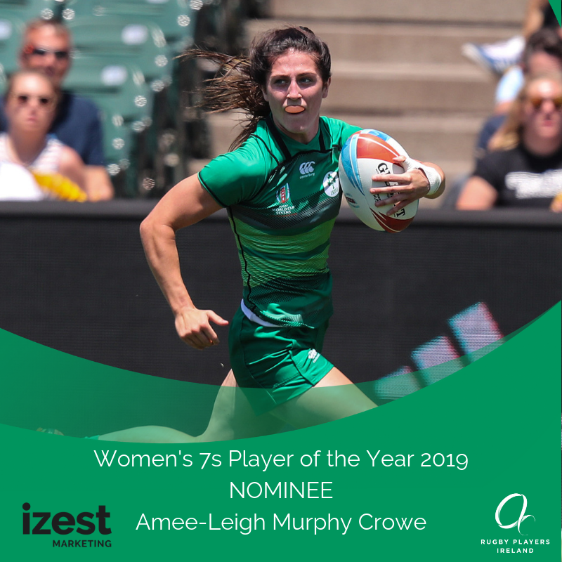 THe @iZestMarketing Women's 7s Player of the Year Nominees are: @lougalvin4 @LucyMulhall & @ameeleigh95 👏

#RugbyAwards19 #IREW7s